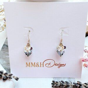 14k Gold Filled Mini Butterfly Crystal Earrings | Handmade in BC
